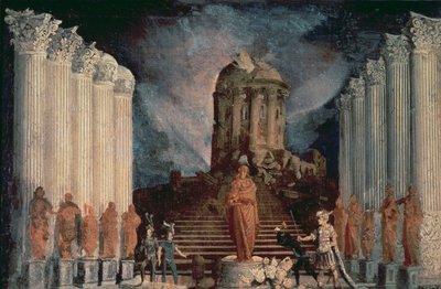 Distruzione del Tempio di Gerusalemme da parte di Tito da Monsu Desiderio